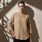 🌺Summer Hot Sale 60% OFF💐Women's Casual V-Neck Three Quarter Sleeve Blouse