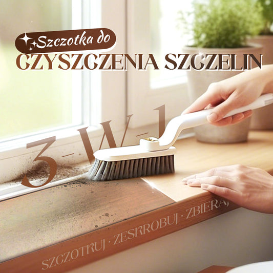 Wielofunkcyjna obrotowa szczotka do czyszczenia szczelin 3 w 1