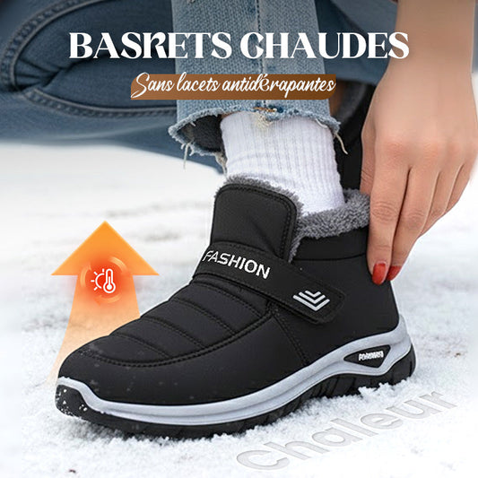 Téli, fűző nélküli slip-on sneakers