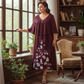 👗Chiffon ruha fél ujjakkal