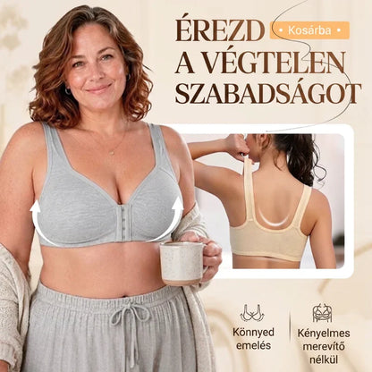 👙【1+1 ingyen】Női, merevítő nélküli, elöl záródó melltartó | Vékony, alakformáló, pamutból