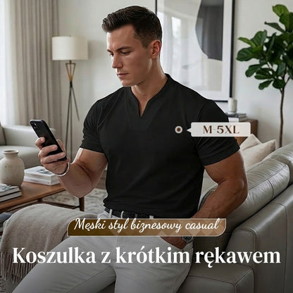 💪Męska koszulka fitness z krótkim rękawem