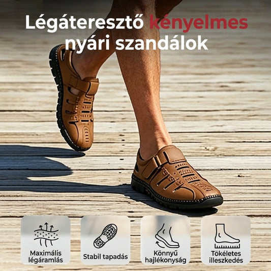 👞 Skórzane sandały klasy premium: wygoda i styl, rozmiary EU 38–44 🌬️  | W magazynie 🚚📦
