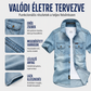 👕✨ Férfi Casual Farmerhatású Rövid Ujjú Ing