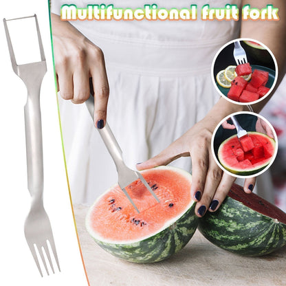 🍴Kup 2 i otrzymaj 1 gratis🍉Krajalnica do owoców ze stali nierdzewnej 2 w 1