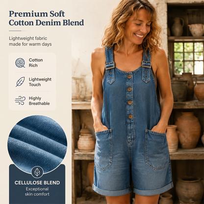 👖 Bő Farmer Rövidnadrág Nőknek | S-2XL