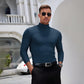 🔥Férfi magas nyakú, slim fit hosszú ujjú póló