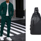 🔥 Férfi Gofri Mintás Gombos Dzseki és Nadrág Szett – Légáteresztő Anyag, Laza Szabás & Könnyed Stílus Minden Napra 👕👖