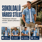 👕✨ Férfi Casual Farmerhatású Rövid Ujjú Ing