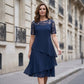 ⏰ UTOLSÓ NAPI PROMÓCIÓ - 40% KEDVEZMÉNY 💖 [S-3XL] 👗✨️ Női Réteges Háló A-vonalú Midi Ruha