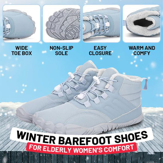 👟❄️ Csúszásmentes és vízálló téli mezítlábas cipő (Uniszex) 🏔️📦