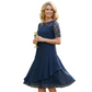 ⏰ UTOLSÓ NAPI PROMÓCIÓ - 40% KEDVEZMÉNY 💖 [S-3XL] 👗✨️ Női Réteges Háló A-vonalú Midi Ruha