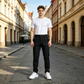 👖Męskie letnie spodnie z szybkoschnącego materiału – oddychające, niegniecące się, o prostym kroju 🍃