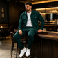 🔥 Férfi Gofri Mintás Gombos Dzseki és Nadrág Szett – Légáteresztő Anyag, Laza Szabás & Könnyed Stílus Minden Napra 👕👖