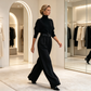 ✨ Gondtalan elegancia | Női szett garbóval, magas derékkal és övvel 👗