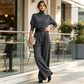 ✨ Gondtalan elegancia | Női szett garbóval, magas derékkal és övvel 👗