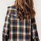 🔥Téli kiárusítás 49%OFF🧥Női téli trendi kockás kapucnis kabát