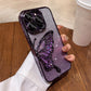 Etui z brokatowym motylem na iPhone'a
