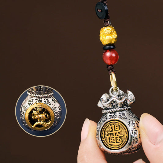 Zodiac Fortune Bag Pendant for Good Luck & Prosperity