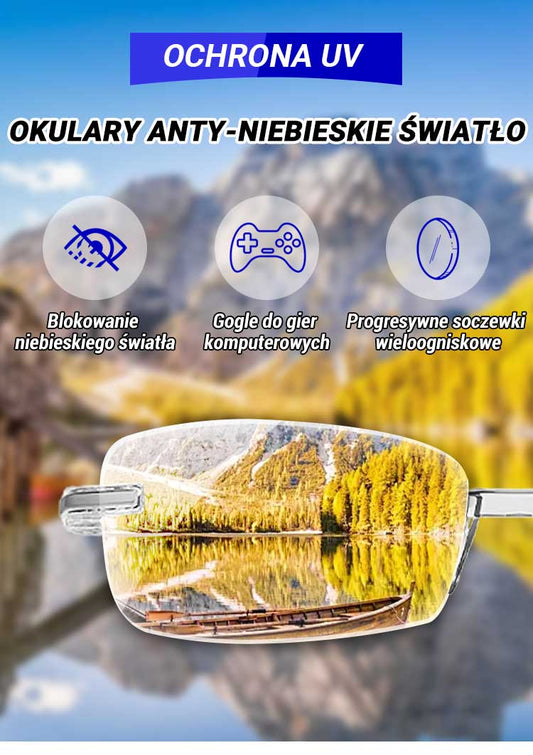Wygodne okulary do czytania z ochroną przed niebieskim światłem dla prezbiopii