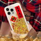 Lucky ruchome piaski brokatowe etui na telefon iPhone