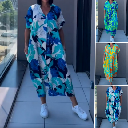 【S-3XL】🌸Elegancka sukienka z nadrukiem