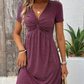 【S-2XL】👗Női rövid ujjú ruha V-nyakú nyakkivágással