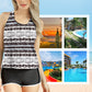 🏖️Kényelmes női bikini nyomott mintával, 3 darabos szett
