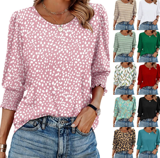 🌞Siedmioczęściowy rękaw codzienny damski top