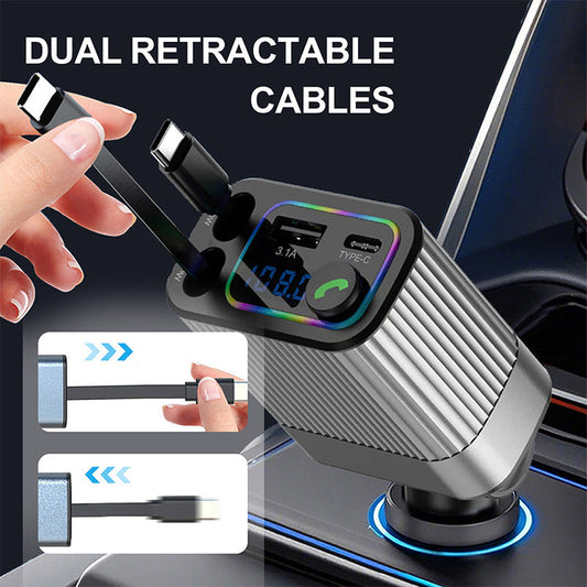 Ładowarka 4 w 1 i odtwarzacz Bluetooth do samochodu