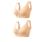 👙【S-6XL】Biustonosz damski bez fiszbin z zapięciem z przodu