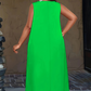 👗Casualowa sukienka maxi bez rękawów dla kobiet, z kieszeniami