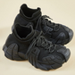 Swobodne, dzianinowe buty do chodzenia typu slip-on