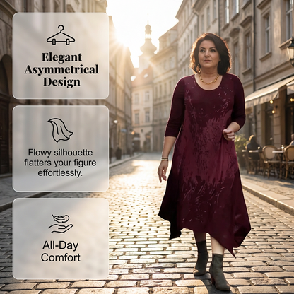 👗Sukienka damska w rozmiarze plus size, o luźnym kroju