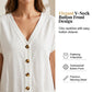 Summer Casual Button Front Jumpsuit for Women