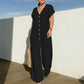 Summer Casual Button Front Jumpsuit for Women