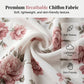 Women's Floral Ruffle Sleeve Chiffon Dress