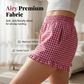 Damskie szorty w kratkę w stylu gingham z falbaną