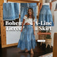 👗 Farmer maxi szoknya – Magas derekú, többszintes, A-vonalú, elölt gombos ✨