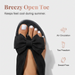 👡  Retro édes, hasított orrú szandál nagy masnival – Vintage báj, párnázott talpbetét & könnyű – Tökéletes nyári napokra & romantikus megjelenéshez ✨🎀