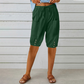 👖Damskie spodnie capri z sznurkiem w pasie