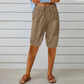 👖Damskie spodnie capri z sznurkiem w pasie