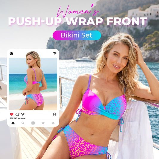 Zestaw bikini damskiego z push-upem z przodu