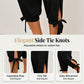 👖Women's Elastic Waist Capri Pants – Breathable, Stretchy, Side Tie Detail 🌿