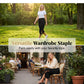 👖Women's Elastic Waist Capri Pants – Breathable, Stretchy, Side Tie Detail 🌿