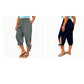 👖Women's Elastic Waist Capri Pants – Breathable, Stretchy, Side Tie Detail 🌿