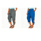 👖Women's Elastic Waist Capri Pants – Breathable, Stretchy, Side Tie Detail 🌿