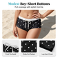 👙Zestaw bikini w groszki z wiązaniem na szyi – styl retro, elastyczny, szorty typu boy-shorts 🌊