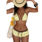 👙Zestaw bikini w groszki z wiązaniem na szyi – styl retro, elastyczny, szorty typu boy-shorts 🌊