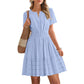 ☀️🌸Női réteges miniruha🍀 – Rövid ujjú, édes nyári stílus és mindennapi kényelem 👗